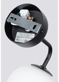 Lampada da parete bianca e nera Beam – Sollux