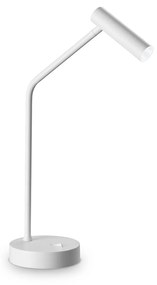 Lampada Da Tavolo Contemporanea Easy Metallo Bianco Led 3,5W 3000K Ip20