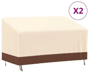 Coperture per panca a 3 posti 2pz 159x84x56/81 cm 600d oxford