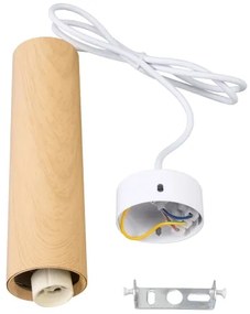 Brilagi - Lampadario a sospensione con filo SELE 1xGU10/30W/230V bianco/decorazioni in rovere