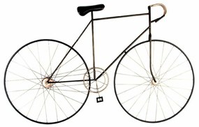 Decorazione da Parete DKD Home Decor 150 x 6 x 95 cm Nero Bicicletta Dorato Vintage (2 Unità)