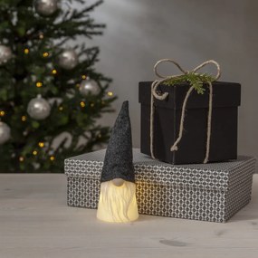 Decorazione luminosa bianco-nera con motivo natalizio ø 6,5 cm Joylight - Star Trading