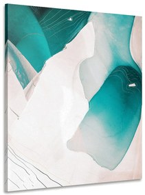 Stampa su tela – Astrazione della laguna blu
