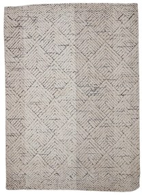Tappeto color crema in misto cotone 150x210 cm Saxo – Bloomingville