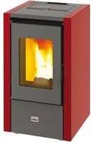 Stufa A Pellet Queen Mignon Bordeaux 5,5 Kw