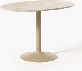 Tavolo ovale con piano in marmo Miley, 120 x 80 cm