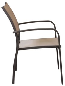 TORRES - poltrona con struttura in alluminio verniciato bianco, antracite, taupe o tortora