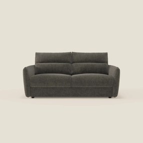 Elios Divano letto con morbidi cuscini spalliera in tessuto smacchiabile T24 antracite