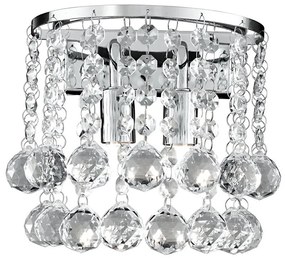 Searchlight 2402-2CC - Applique di cristallo HANNA 2xG9/33W/230V