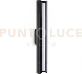 Dorica applique a parete led 3000k 8,5w  850 lm nero cannettato