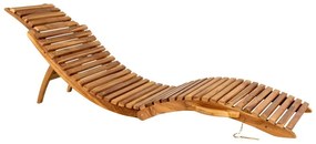 Lettino da giardino in legno di teak Arrieta - House Nordic