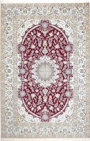 Nain Tappeto persiano 200 x 310 Rosso (Iran) Annodato A Mano