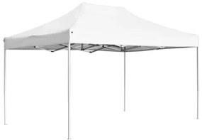 Gazebo Professionale Pieghevole Alluminio 4,5x3 m Bianco