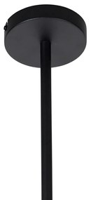 Lampada a sospensione intelligente nera 4 luci incl. Wifi ST64 - Laser