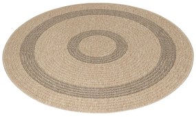 Tappeto rotondo per esterni nero e beige ø 160 cm Comilla - Ayyildiz Carpets