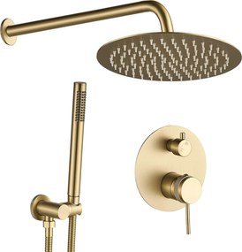 Set doccia da incasso Rea Lungo Grip Gold Brush  + BOX