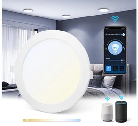 Aigostar - Luce LED da incasso dimmerabile LED/18W/230V Wi-Fi d. 22 cm