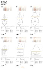 Redo 01-2835 - Applique a LED dimmerabile FEBE LED/24W/230V oro