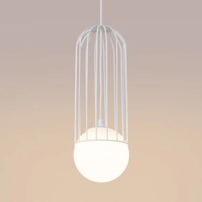 Sollux SL.1331 - Lampadario a sospensione con filo BRINA 1xG9/8W/230V bianco