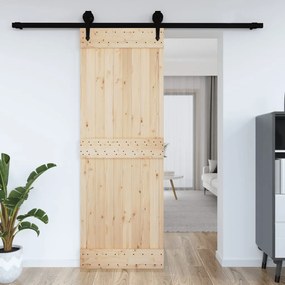 Porta Narvık 80x210 Cm İn Legno Massello Di Pino /