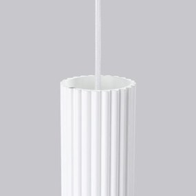 Sollux SL.1535 - Lampadario a sospensione con filo KARBON 1xGU10/10W/230V bianco