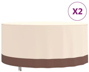 Coperture Per Mobili Da Giardino 2pz Ø 183x71 Cm 600d Oxford /