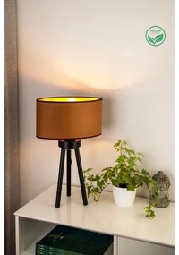 Duolla - Lampada da tavolo OVAL VEGAN 1xE27/15W/230V diametro 30 cm marrone