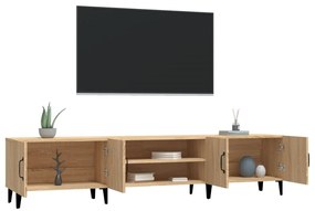 Mobile per tv rovere sonoma 180x31,5x40 cm in legno multistrato