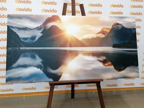 Stampa su tela – Milford Sound all'alba
