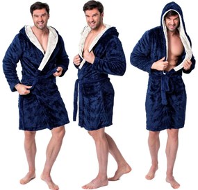 Accappatoio Jordan Powder Navy - Ecru Men M