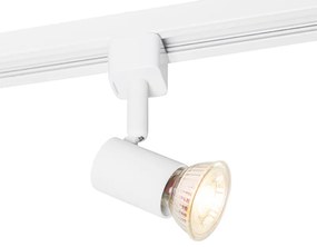Faretto da binario monofase moderno bianco - Iconic Jeany