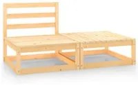 Set Divani da Giardino 2 pz in Legno Massello di Pino cod mxl 39313