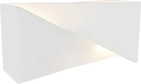 Applique da Parete 2xG9 a Clessidra in Gesso Pitturabile