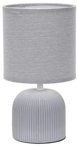 ONLI - Lampada da tavolo SHELLY 1xE27/22W/230V grigio 28 cm