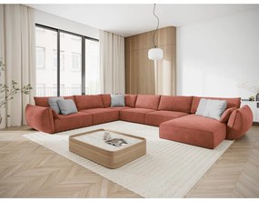 Divano angolare rosso (angolo sinistro) Vanda - Mazzini Sofas