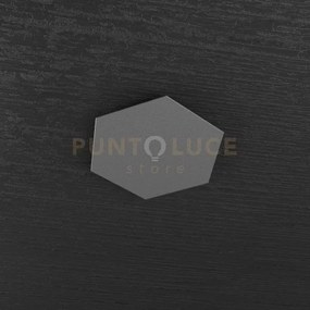 Hexagon applique-plafoniera decorativo grigio antracite 1142-1d-ga