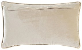 Cuscino DKD Home Decor Dorato Poliestere Fiori (50 x 10 x 30 cm)