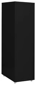 Schedario mobile nero 28x41x109 cm in metallo