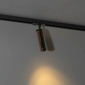 Faretto moderno bronzo scuro per sistema a binario monofase 35 mm - Iconic Jeana Luxe