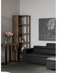Libreria ad angolo in legno Noce 60x204h cm - KATO B