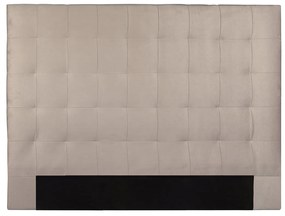 Testiera del letto in velluto grigio talpa 160 cm HALCIONA