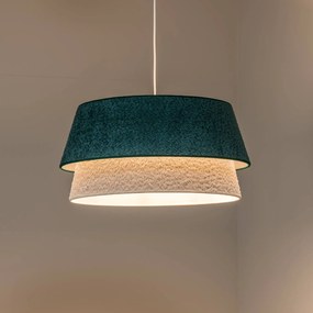 Euluna Lampada a sospensione Boucle, Ø 50 cm, verde/ecrù