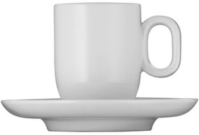 WMF - SET 2x Tazza da espresso con piattino BARISTA bianco