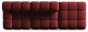 Divano in velluto rosso 282 cm Bellis - Micadoni Home
