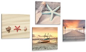 Set di quadri – Tesori del mare e della spiaggia
