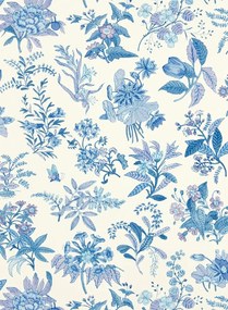 Harlequin Tapete Woodland Floral - Lapis/ Amethyst/ Pearl