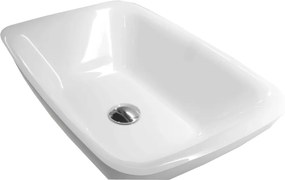 Antonio Lupi Bulbo Lavabo Sopra Incasso 63x42 cm In Ceramilux bianco