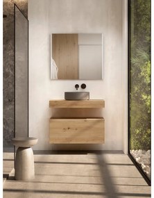 Armadietto bagno a terra Element VISOBATH 1 cassetto P 46 x L 79.5 x H 34.5 cm roble costa placcato compensato