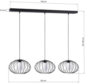Lampadario su filo KRONOS 3xE14/40W/230V