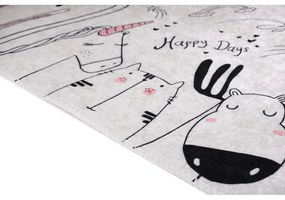 Tappeto per bambini avorio lavabile 80x120 cm Animal Kingdom – Vitaus